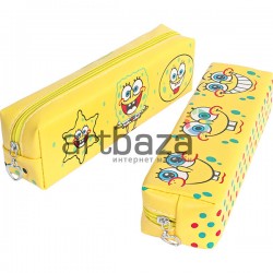 Пенал-косметичка на молнии «SpongeBob SquarePants», 4.5 × 6 × 20 см