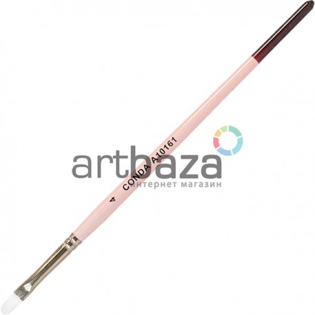 Кисть синтетическая Pink, овальная, №4, CONDA