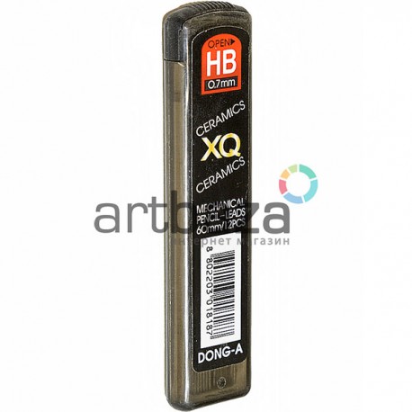 Стержни (грифели) XQ для механического карандаша Ø0.7 мм., HB, DONG-A