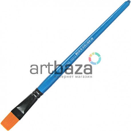 Кисть синтетическая Shine Blue, плоская, №16, REGINA