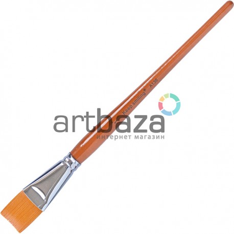 Кисть синтетическая Titan, плоская, 1″, KeepSmiling