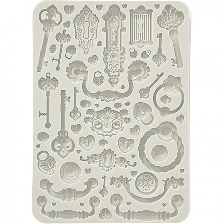 Силиконовый молд «Замки и ключи», 14.8 x 21 см, Stamperia