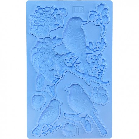 Силиконовый молд «Птицы», 12.7 x 20.3 см, LaBlanche