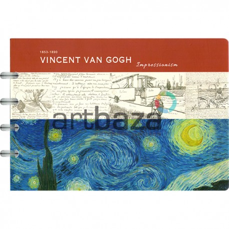 Скетчпад для рисования «Vincent Van Gogh», 21 x 14.6 см, 30 листов