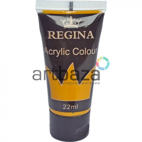 Краска акриловая, Охра желтая / Yellow Ochre, 22 мл, REGINA