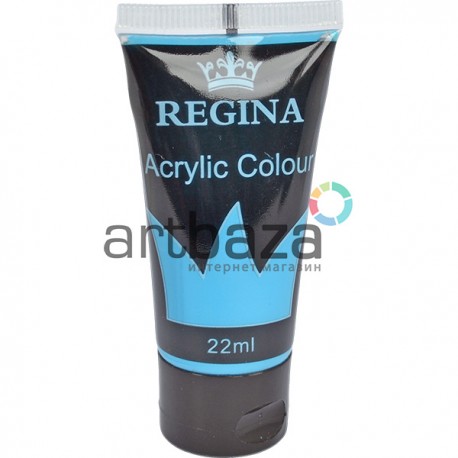 Краска акриловая, Церулеум / Cerulean Blue, 22 мл, REGINA