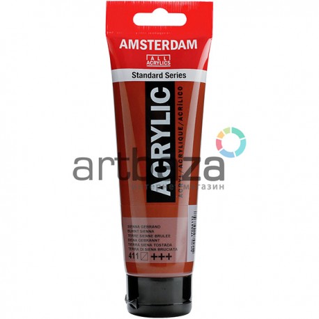 Краска акриловая Amsterdam Standard Series, сиена жженая, 120 мл, Royal Talens
