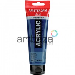 Краска акриловая Amsterdam Standard Series, синяя зеленоватая, 120 мл, Royal Talens