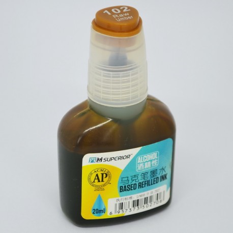 Чернила спиртовые, 102 raw umber, 20 мл, Superior