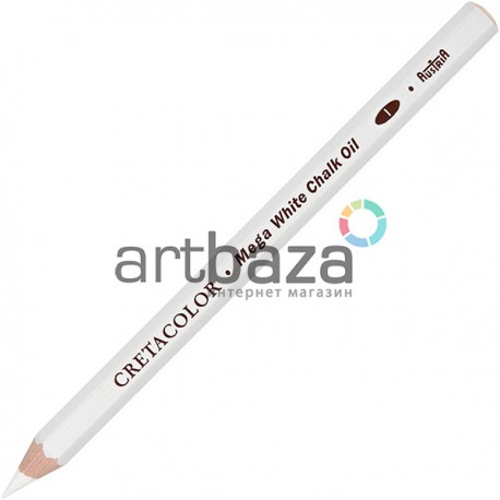 Карандаш для рисования Mega White Chalk Oil, Cretacolor