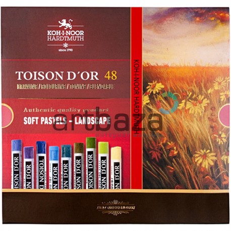 Пастель художественная сухая Koh-i-Noor Toison D’Or Landscape, 48 цветов
