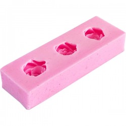 Силиконовый молд 3D «Три розочки», 2.5 × 7.5 × 1.5 см