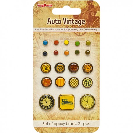 Брадсы «Auto Vintage», 21 штука