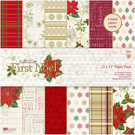 Набор бумаги для скрапбукинга «First Noel», 30.5 × 30.5 см, 27 листов