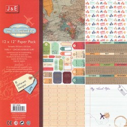 Набор бумаги для скрапбукинга «Traveler’s Notes», 30.5 × 30.5 см, 12 листов