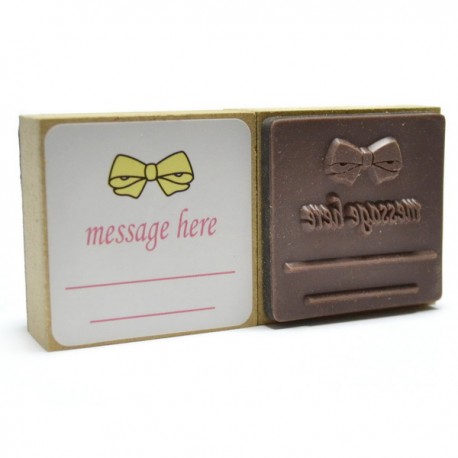 Резиновый штамп для скрапбукинга на деревянной оснастке «Message here», Fun&Joy