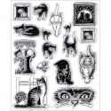 Силиконовые штампы для скрапбукинга «Коты», 14.5 × 18 см