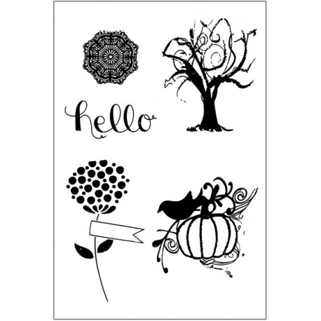 Силиконовые штампы для скрапбукинга «Hello Autumn», 10 × 15 см