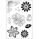 Силиконовые штампы для скрапбукинга «Sketch & Bloom», 10 × 15 см