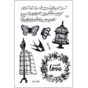 Силиконовые штампы для скрапбукинга «With Love: Винтажная романтика», 10 × 15 см