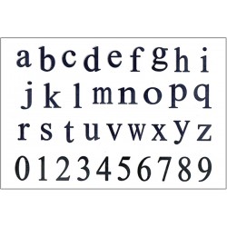 Силиконовые штампы для скрапбукинга «Classic Serif: Строчные буквы и цифры», 10 × 15 см