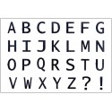 Силиконовые штампы для скрапбукинга «Bold Alphabet: Заглавные буквы», 10 × 15 см