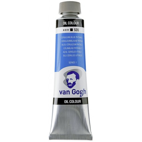 Краска масляная Van Gogh, церулеум голубой ФЦ, 40 мл, Royal Talens