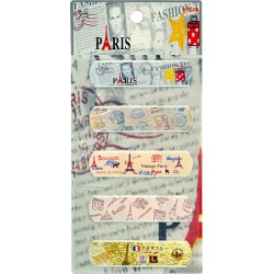 Пластырь детский с рисунком «Vintage Paris», набор 5 шт.