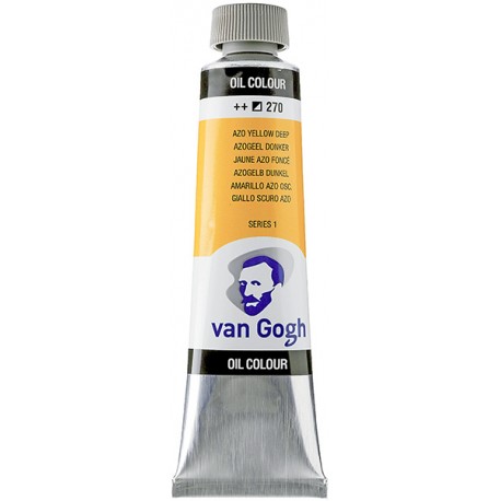Краска масляная Van Gogh, AZO желтая темная, 40 мл, Royal Talens