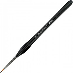 Кисть синтетическая Black Onyx, круглая, №0, KeepSmiling