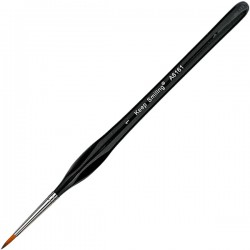 Кисть синтетическая Black Onyx, круглая, №1, KeepSmiling