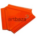 Гребень формовочный для создания фактуры, 10 x 8.5 см., CONDA