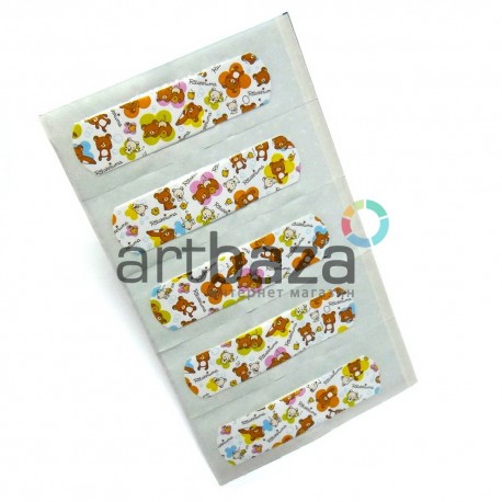 Набор дизайнерского пластыря "Rilakkuma", 5 штук, Popular Fashion
