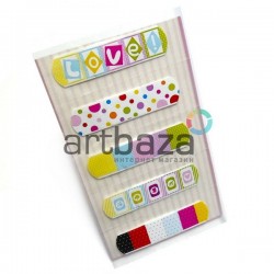 Набор дизайнерского пластыря "LOVE!", 5 штук, Popular Fashion