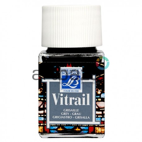 Витражная краска Vitrail, серая, 50 мл, Lefranc Bourgeois