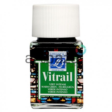 Витражная краска Vitrail, зеленая, 50 мл, Lefranc Bourgeois
