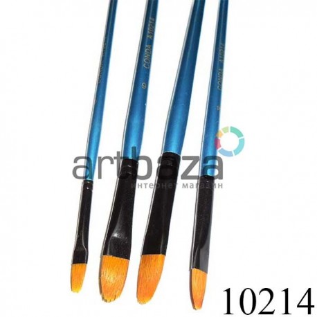 Кисть синтетическая Shine Blue, овальная, №6, CONDA