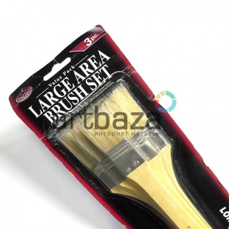 Набор флейцевых кистей из щетины, 3 штуки, Royal & Langnickel
