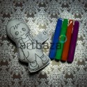 Игрушка - раскраска "Мальчик" моющаяся + набор фломастеров 4 цвета, 13 x 6 см., Enjoy