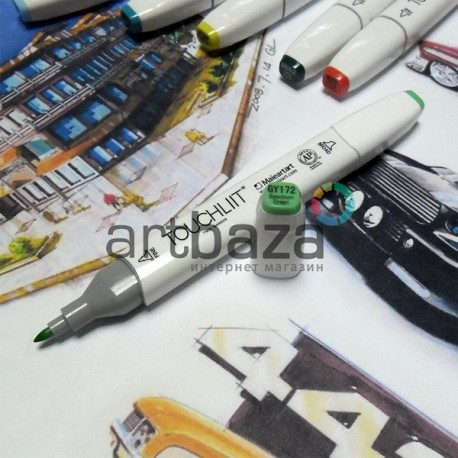Маркер для рисования, GY172 spectrum green, Touchliit