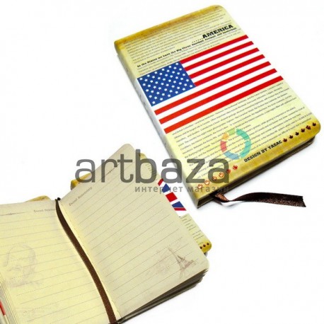 Блокнот "AMERICA", 84 х 124 мм., 72 листа, YASAC