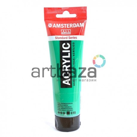 Краска акриловая Amsterdam Standard Series, изумрудно-зеленая, 120 мл, Royal Talens